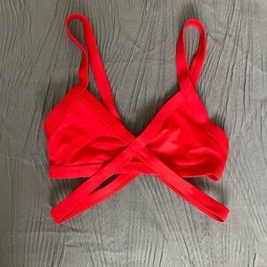 Kendall & Kylie XS red swim top